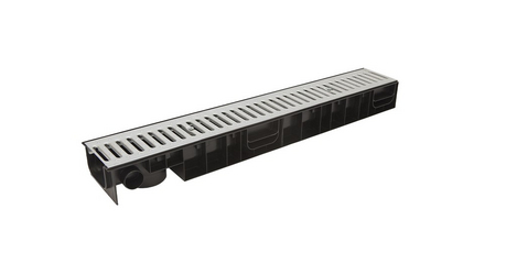 Лоток STANDART 100.95 h99  с решеткой стальной, Ecoteck, РБ