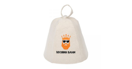 Шапка для бани и сауны с вышивкой 