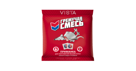 Отрава от грызунов (мягкие брикеты) Гремучая смесь МИКС (п/э пакет 200 гр.)