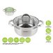 Кастрюля из нерж.стали, 1.8 л, ф 18 x 8.5 см, STARCOOK, PERFECTO LINEA