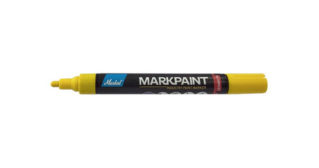 Маркер промышл. перманентный на основе жидк. краски MARKAL MARKPAINT ЖЕЛТЫЙ