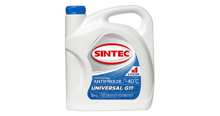 Антифриз Sintec-40 G11 Universal (синий) 5кг