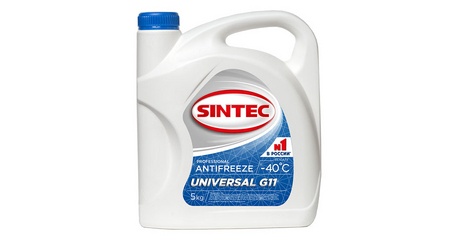 Антифриз Sintec-40 G11 Universal (синий) 5кг