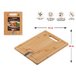 Доска разделочная из бамбука с точилкой для ножей, 28х22х1.5 см, BAMBOO, PERFECTO LINEA