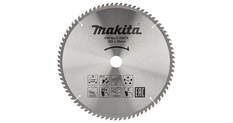 Диск пильный 305х30 мм 80 зуб. для алюминия/дерева/пластика MAKITA