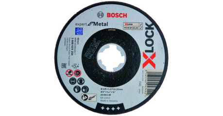 Круг отрезной 125х1.6x22.2 мм для металла X-LOCK Expert for Metal BOSCH