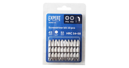 Насадка крестообразная PH2-PZ2 45мм 10шт EXPERT STARTUL (SE8902-45)