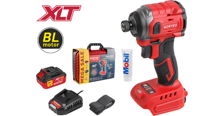 Аккум. ударный гайковерт/винтоверт WORTEX CWR 0218 в чем. XLT 1x4 А*ч, БЕСЩЕТ., 18 В, 220 Н*м