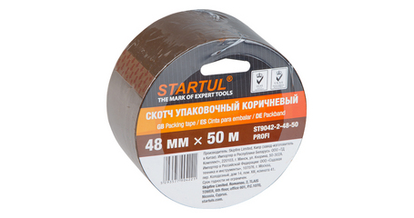 Скотч упаковочный коричневый 48ммх50м STARTUL PROFI (ST9042-2-48-50)