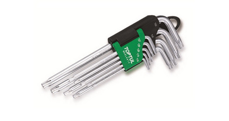 Набор ключей Torx T10-Т50 9шт длинных TOPTUL