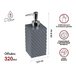 Диспенсер (дозатор) для мыла STONE ESSENCE, серый, PERFECTO LINEA