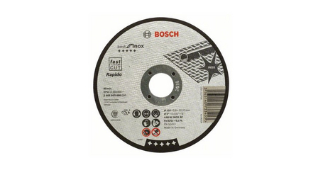 Круг отрезной 125х0.8x22.2 мм для нерж. стали Best BOSCH