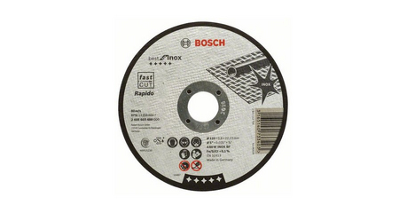 Круг отрезной 125х0.8x22.2 мм для нерж. стали Best BOSCH