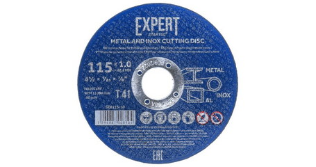 Круг отрезной 115х1.0x22.2 мм для металла и нерж. стали EXPERT STARTUL