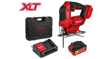 Аккум. лобзик WORTEX CJS 8030 в чем. ALL1 XLT SET 18 В, 500-3000 об/мин, 85 мм, 1х4 А*ч